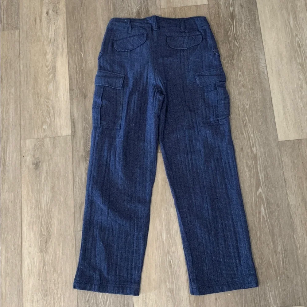 FREE PEOPLE We The Free Last Catch Pants NWT Navy Blue